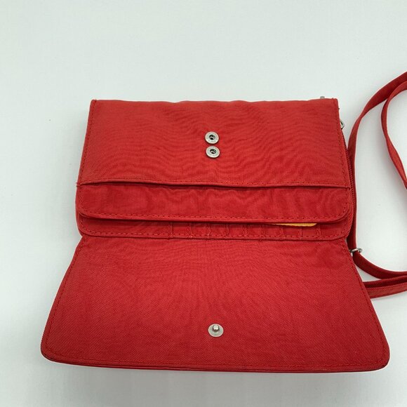 Baggallini RFID Phone Wallet Crossbody Bag Red Pockets Shoulder Purse‎ - Picture 10 of 12